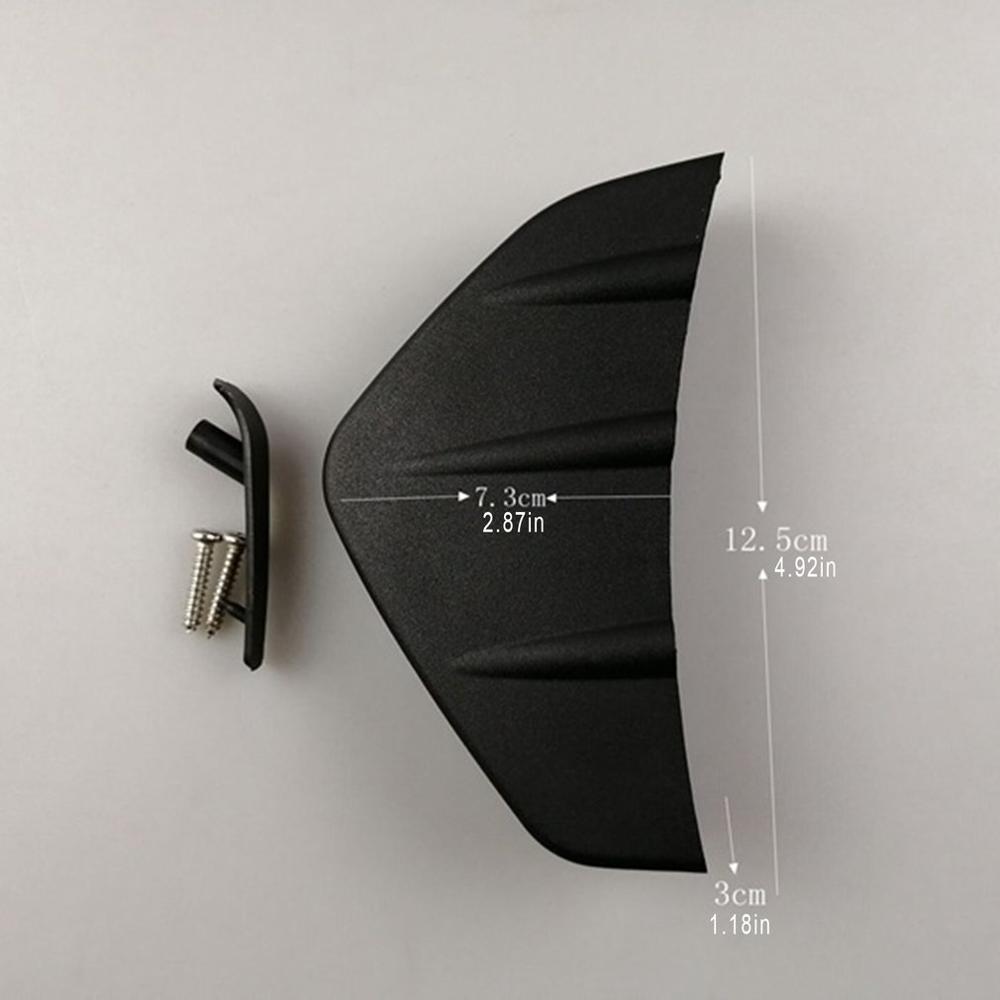 Universal Car Modified Rear Spoiler Mini Rear Lip With Deflector For Bumper Chassis Decoration Durable PP Screw Fixed