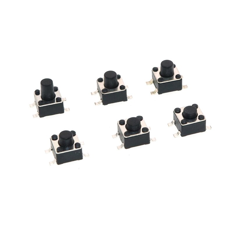 50 STKS/PARTIJ 4.5*4.5mm 4.5X4.5 Toetsschakelaars Drukknop Koper 4PIN SMT SMD Micro Schakelaar 4.5x4.5x3.8/4.3/5/6/7 MM