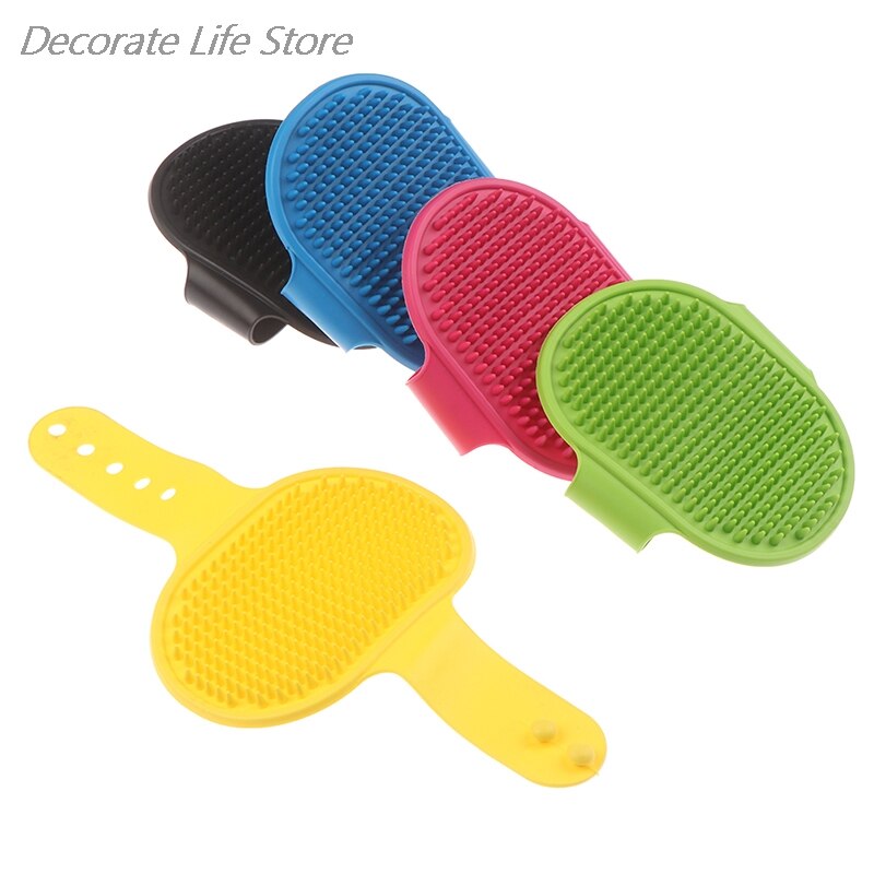 1Pc Pet Hond Kat Bad Borstel Kam Rubber Handschoen Haar Bont Grooming Masseren Massage Mit Huisdier Douche Hond Borstel
