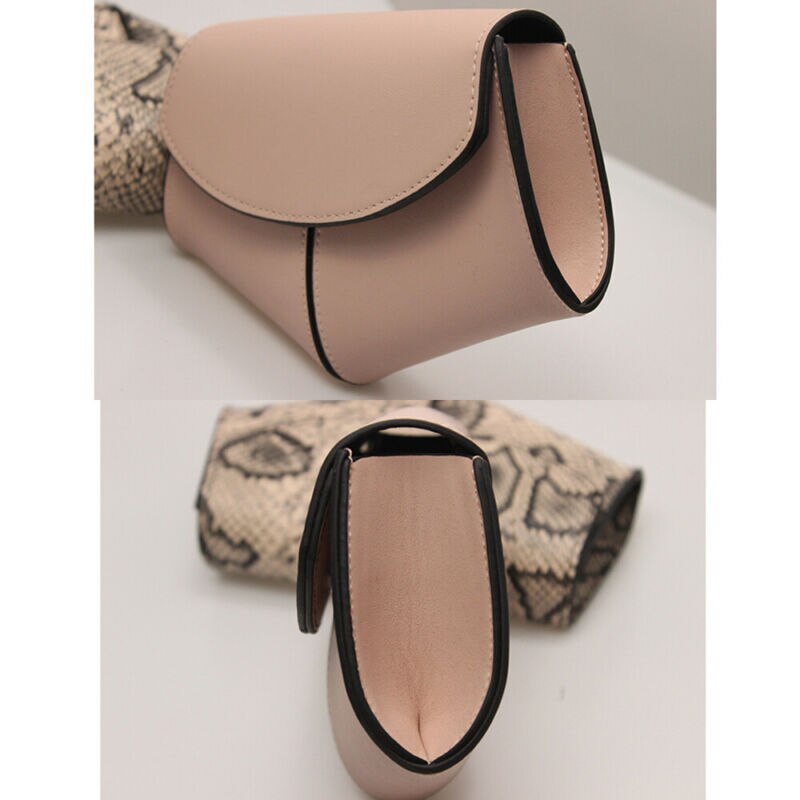 neueste Heiße Damen Fanny Taille Fanny Pack Frauen PU Leder Gürtel Tasche Lässig Brust Beutel Schlange Haut Gedruckt Tasche