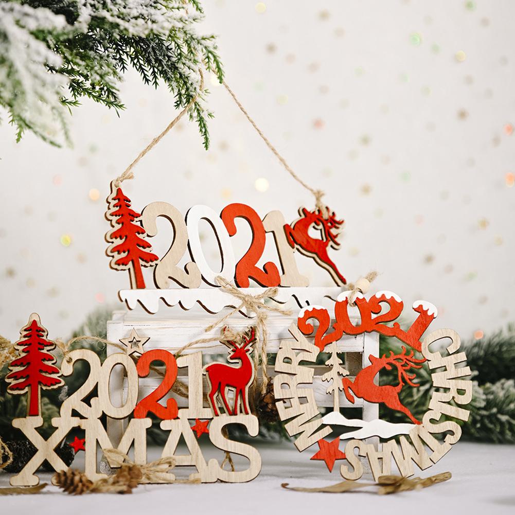 Houten Kerstboom Opknoping Ornamenten Decoraties Voor Huis Houten Wijnstok Hout Teken Hanger Vrolijk Kerstfeest Xmas teken