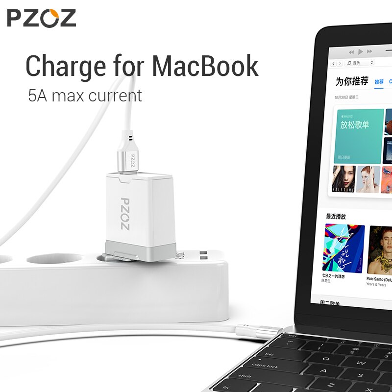 PZOZ 5A USB-Tipo C Cabo Para Huawei P20 P10 P9 Companheiro 20 Pro X 10 lite Honra 8X carregador Rápido Carregamento USB Do Telefone móvel Cabo de Dados C 5A USB-Tipo C Cabo Para Huawei carregador Rápido Carregamento