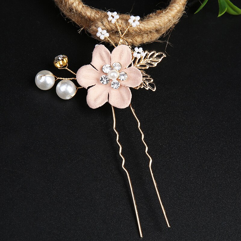 Nowy złoty liść kwiatowa do włosów grzebień spinka do włosów spinka do włosów Rhinestone Crystal Pearl kobiety eleganckie ślubne stroik Party biżuteria prezenty: 14