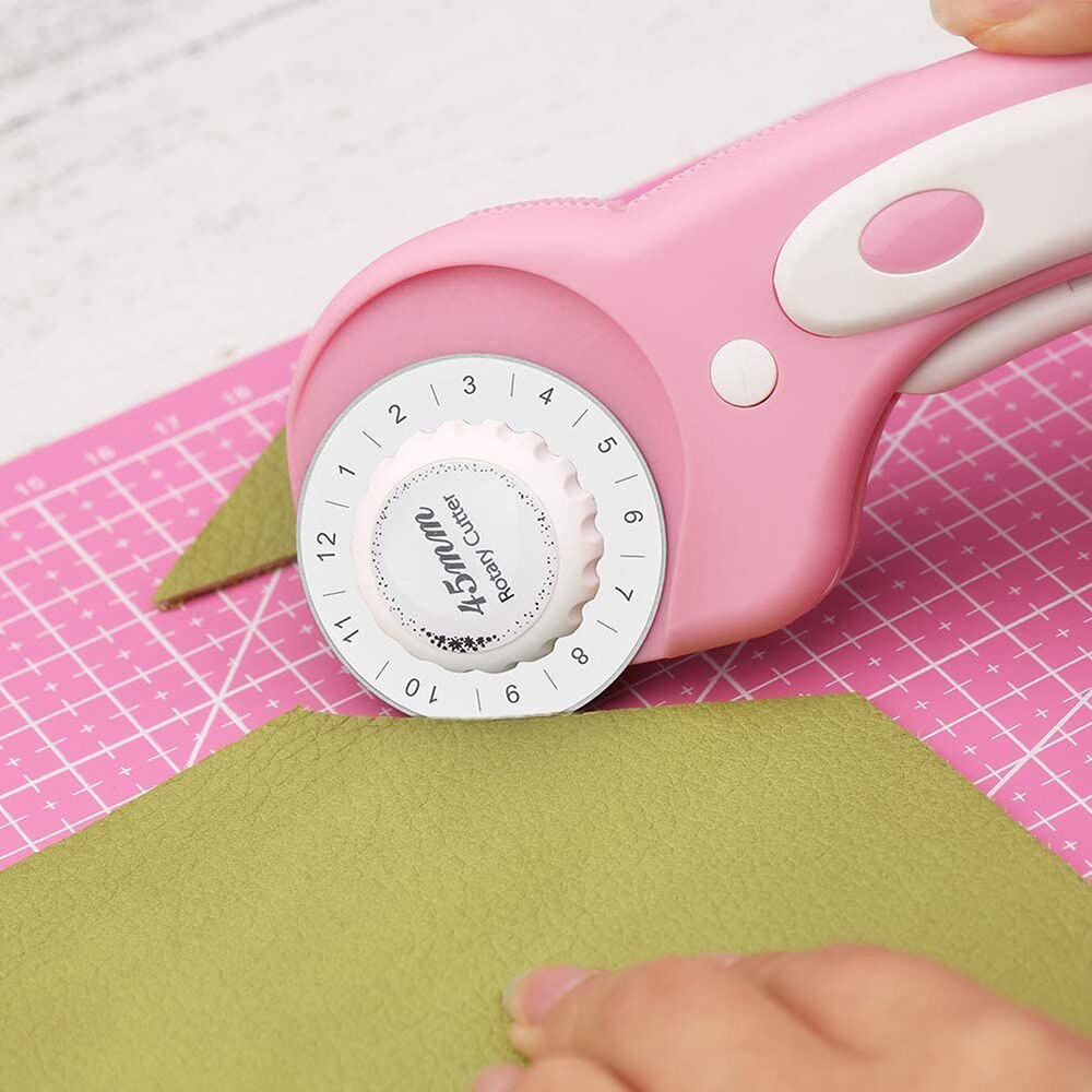 A4/A5 Size Self Healing Cutting Mat Double Sided Pink Cutting Mat for Fabric Leather Crafts DIY Quilting Sewing Cutting Tools