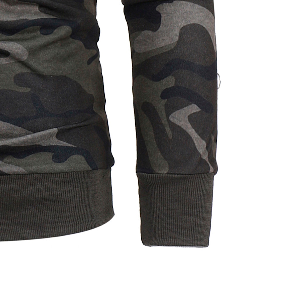 Cool sudaderas con capucha sudadera para hombre Casual de manga larga Sudadera con capucha Camouflage Tops chaqueta abrigo prendas de vestir толстовка мужская @ 40
