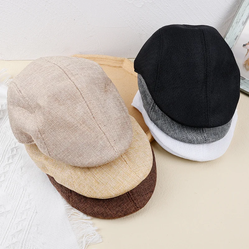 Męskie berety wiosenne i letnie beret w stylu brytyjskim retro Anglia Kapelusze Męskie modne czapki Czapki z daszkiem dla taty