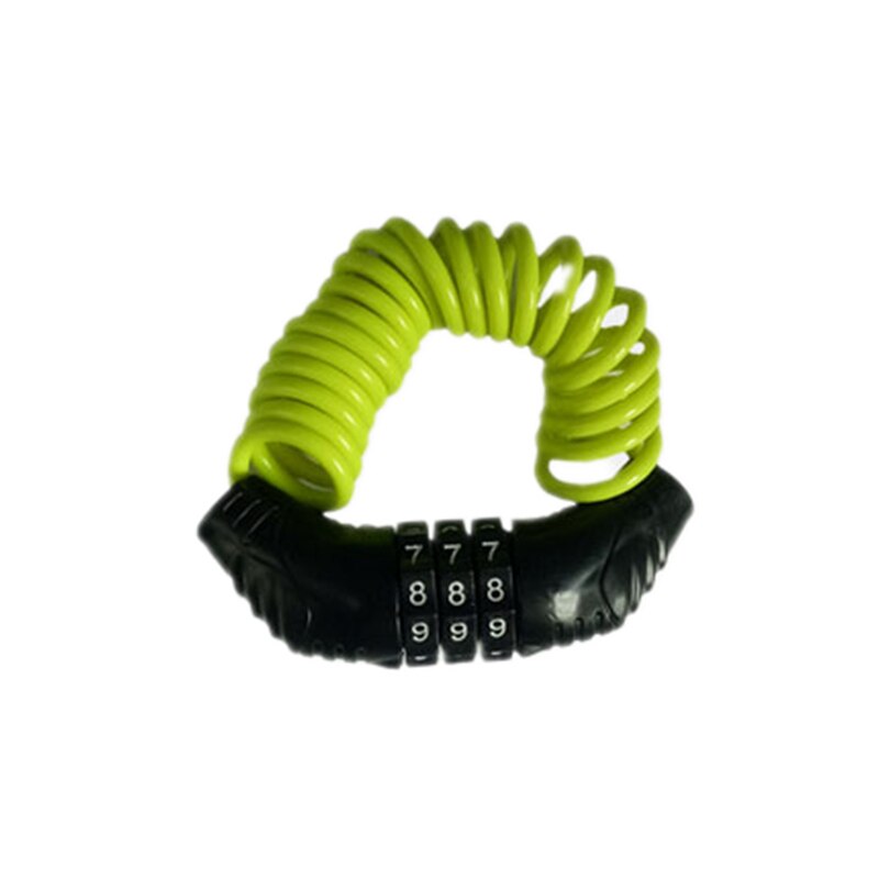 Motorcycle Helmet Lock Cable Lock Thickened Steel Cable Tough Combination 3 Digit Password Helmet Saddle Wheels Luggage Lock: 2