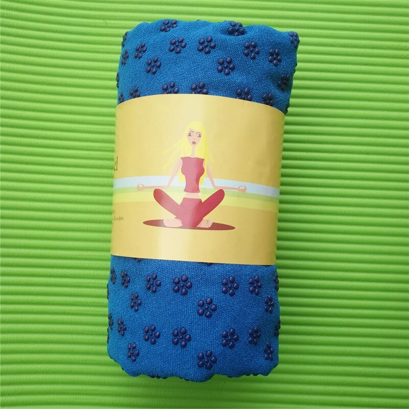 Toallas antideslizantes para yoga, 183x63cm, para gimnasio, viajes, Camping, Golf, fútbol, deportes al aire libre: blue