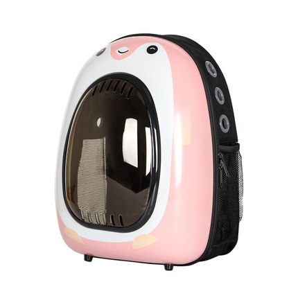 Outdoor Astronaut Bubble Portable Window Cat Travel Bag Breathable Space Capsule Carrier Pet Backpack For Cat Dog: P P Pink