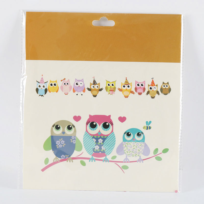 Decoração para festa de aniversário, guirlanda de papel com desenho de coruja para crianças, rack decorativo