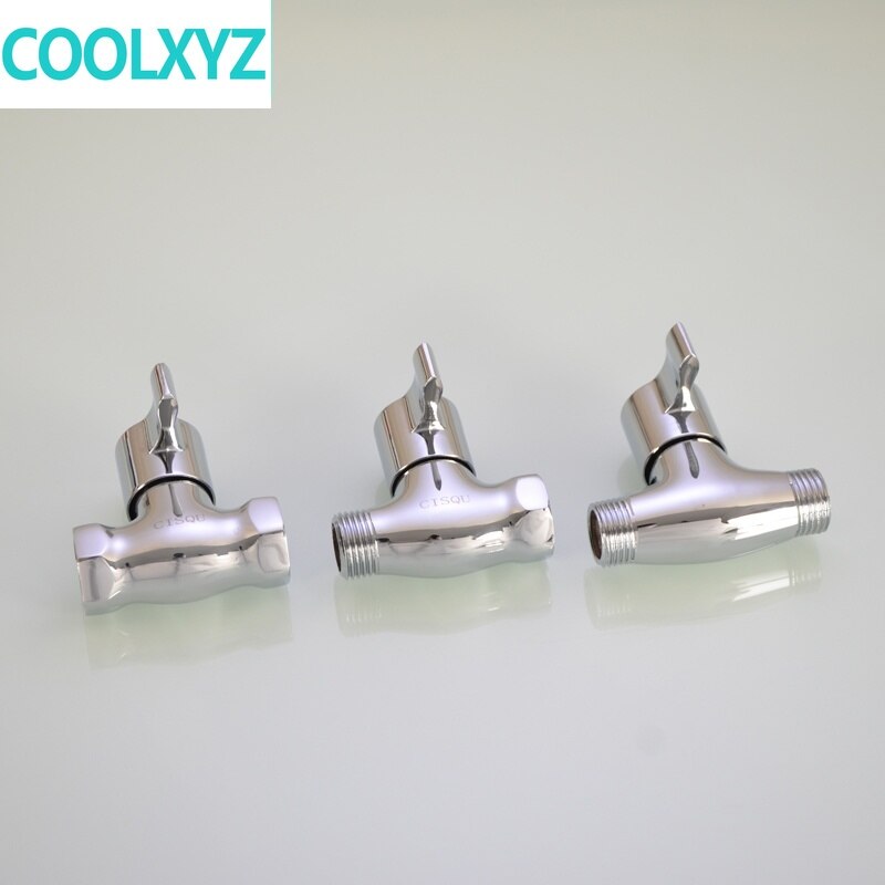 1/2IN Thread inner and outer wire straight valve brass angle valve open valve DN15 water pipe valve switch