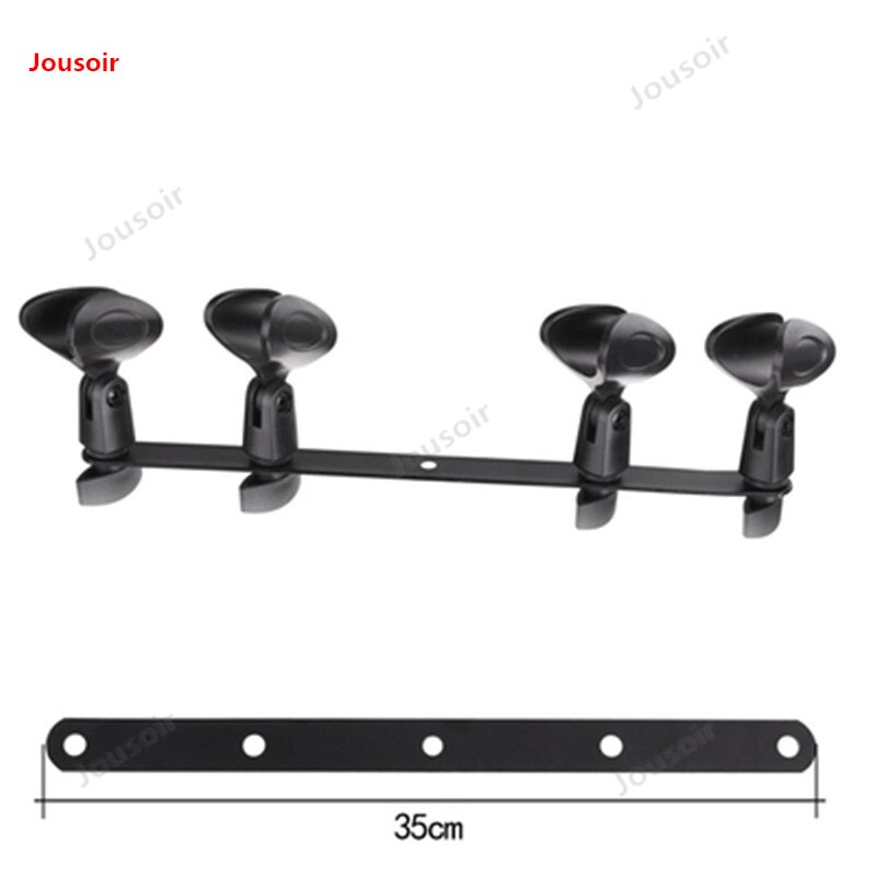 Quatre pied de micro double tête pied de micro micro chuck microphone de bureau support CD50 T03: C