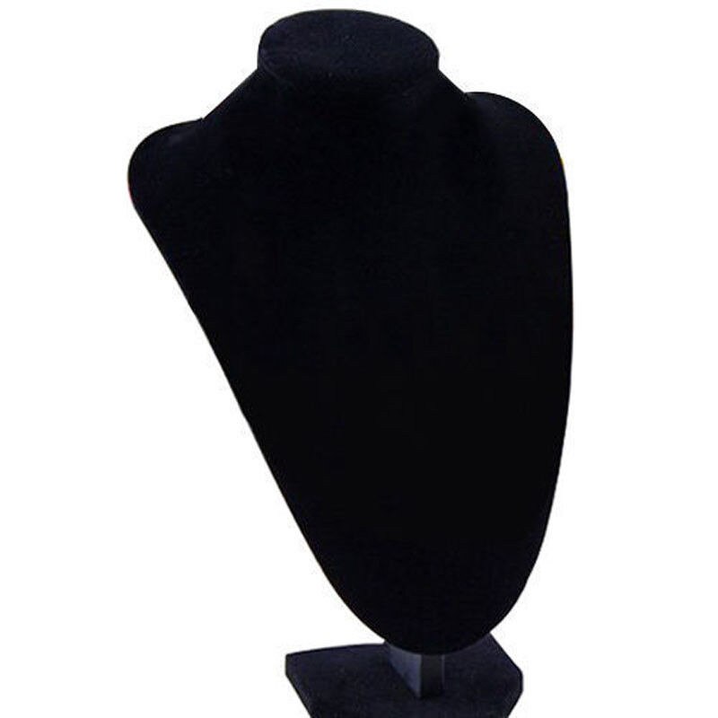 Boutique décor Mannequin buste bijoux collier pendentif spectacle présentoir support de support noir