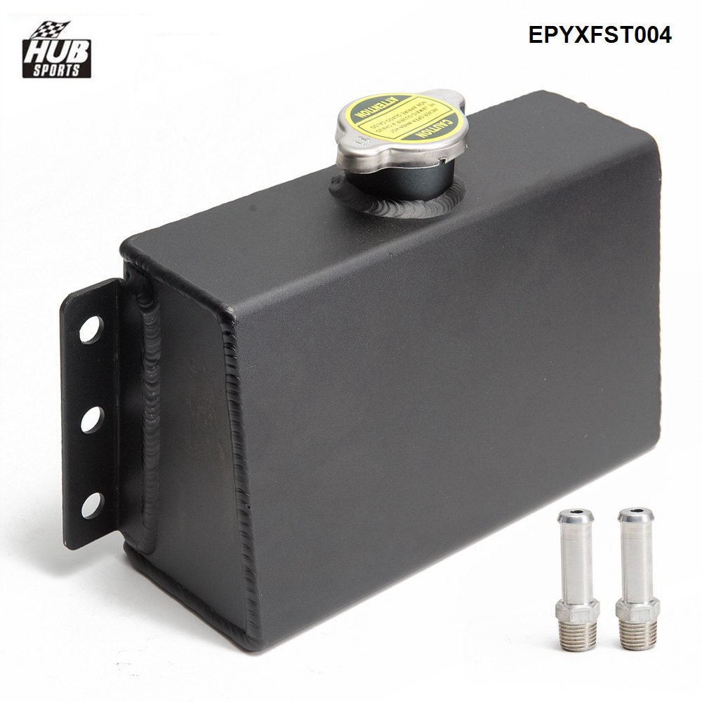 Universal Aluminum Coolant Expansion Fill Tank Overflow Reservoir Oil Catch Can Fuel Surge Tank EPYXFST004