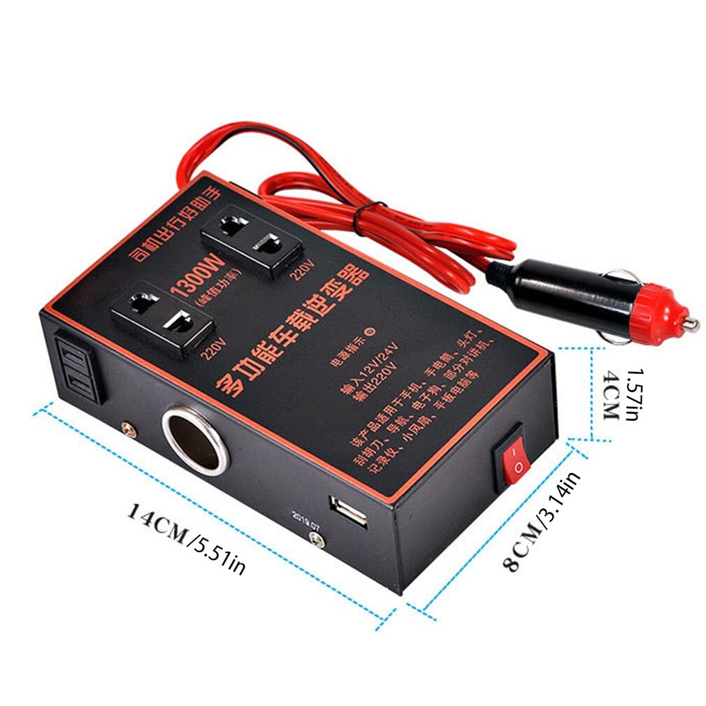 Car Inverter 12v 24v To 220v Universal Multifunctional Power Socket Conversion Charger For Automobile Trucks