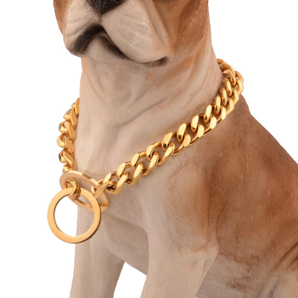 Tiasri Hondenriem Rvs Halsband Verstelbare Huisdier Keten Vier Side Polijsten Retail Dierbenodigdheden