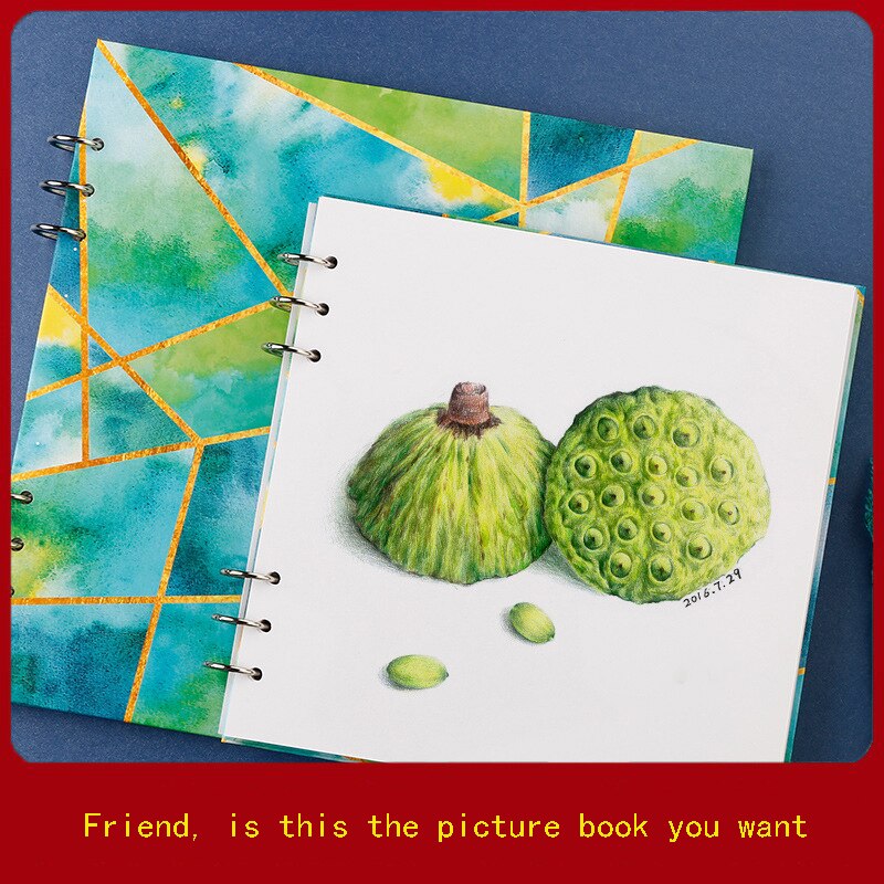 Student art blank sketch book painting book hand-painted small fresh special drawing paper painting paper sketch sketchbook