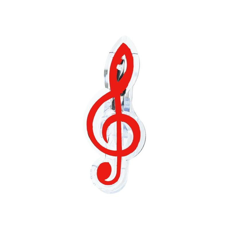 3PCS Book Paper Sheet Clips Steel Spring Score Funny Mini Music Folder Clips Decorative Paper Musical Notation Clips: j