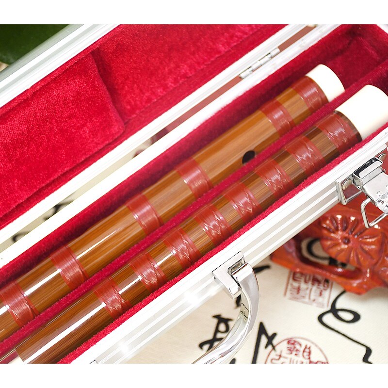 SevenAngel Aluminum Alloy Portable Flute Case Flute Bamboo Dizi Bag Musical Instrument Accessories Storage Box