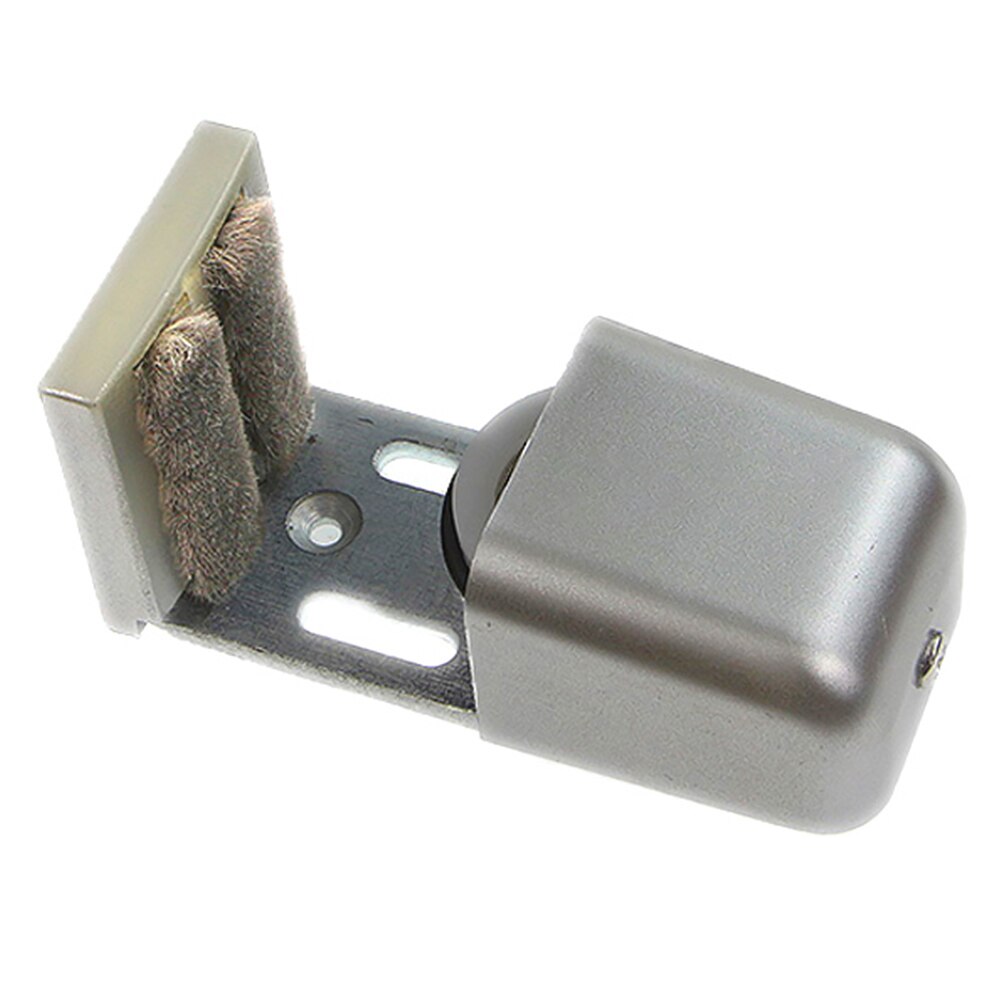 Home Adjustable Length Slotting Anti Swinging Steel Automatic Sliding Door Track Mini Barn Solid Bottom Floor Guide Hardware: L / A