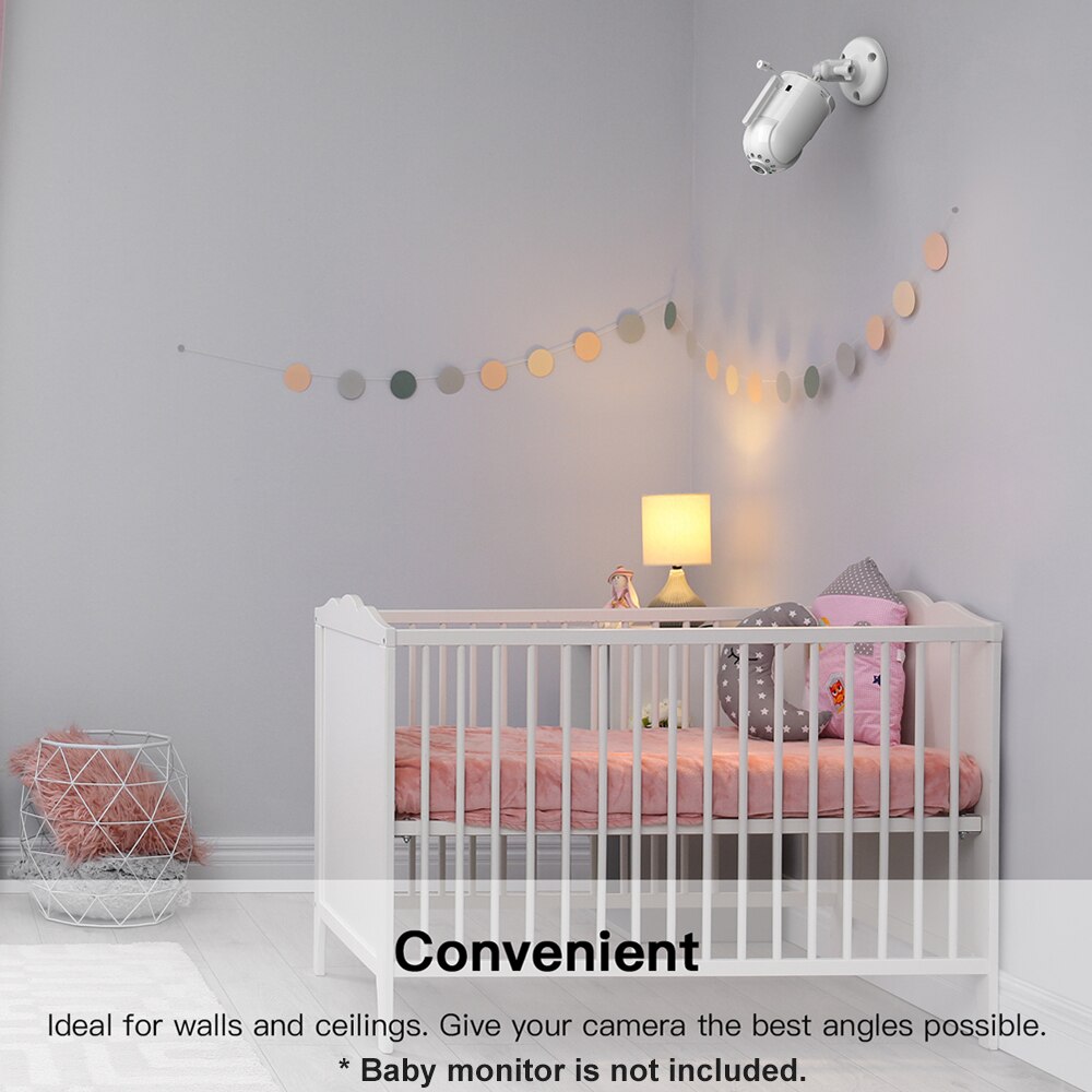 Verstelbare Baby Monitor Wall Mount Baby Camera Beugel Houder Perfecte Hoek & Eenvoudig Te Installeren Compatibel Met Baby DXR-8