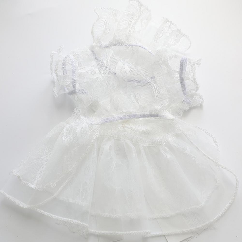 Falda para mascotas Unisex, vestido de boda para mascotas, ropa para mascotas, no retráctil, vestido esponjoso de boda para cachorros encantadores