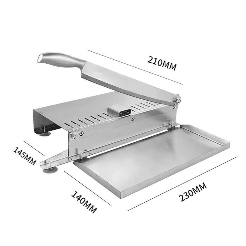 Handmatige Bevroren Vleessnijder Roestvrijstalen Vleessnijder Rundvlees Schaap Roll Vlees Kaas Voedsel Snijmachine Groente Blad Snijmachine Machine voor Thuis Koken Kit van Hot Pot