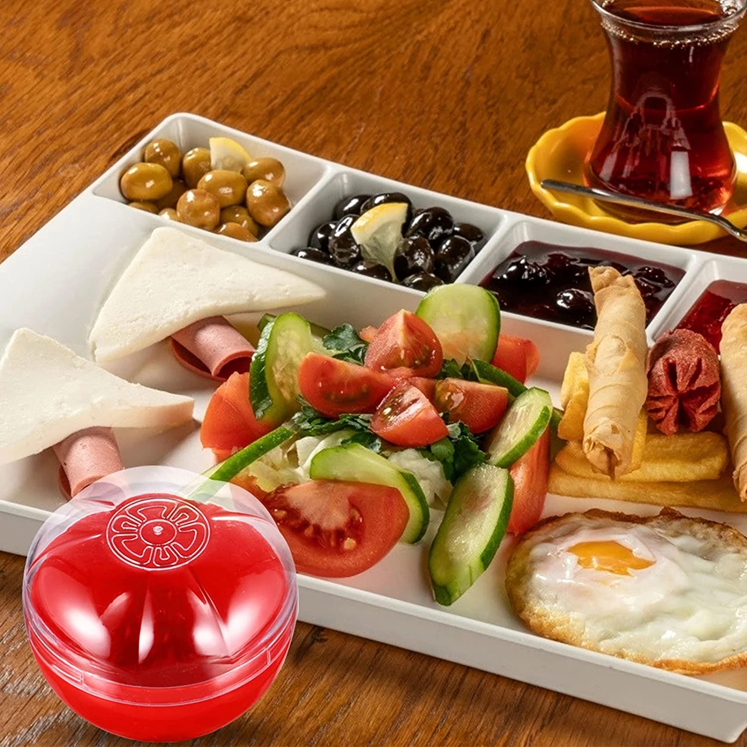 2Pc Herbruikbare Voedsel Saver Box Tomaat Knoflook Ui Citroen Keeper Koelkast Doos Groente Fruit Houder Voor Voedsel Verse Houden