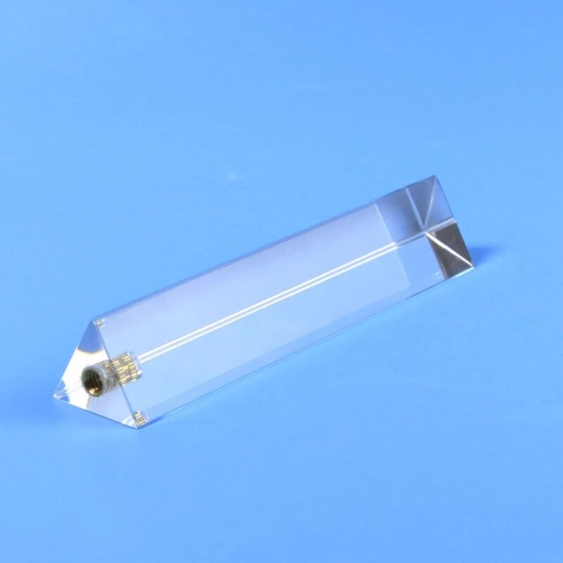 K9 Optical Glass Triangular Prism Stand Photography Triangular Prism 1/4 Thread