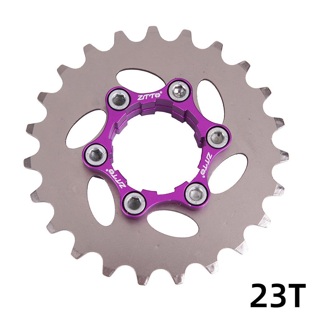 Fiets tandwiel vliegwiel enkel tandwiel mtb 9 to 1 speed cassette versnelling vliegwiel fiets vrijloop fietsaccessoires: 23t