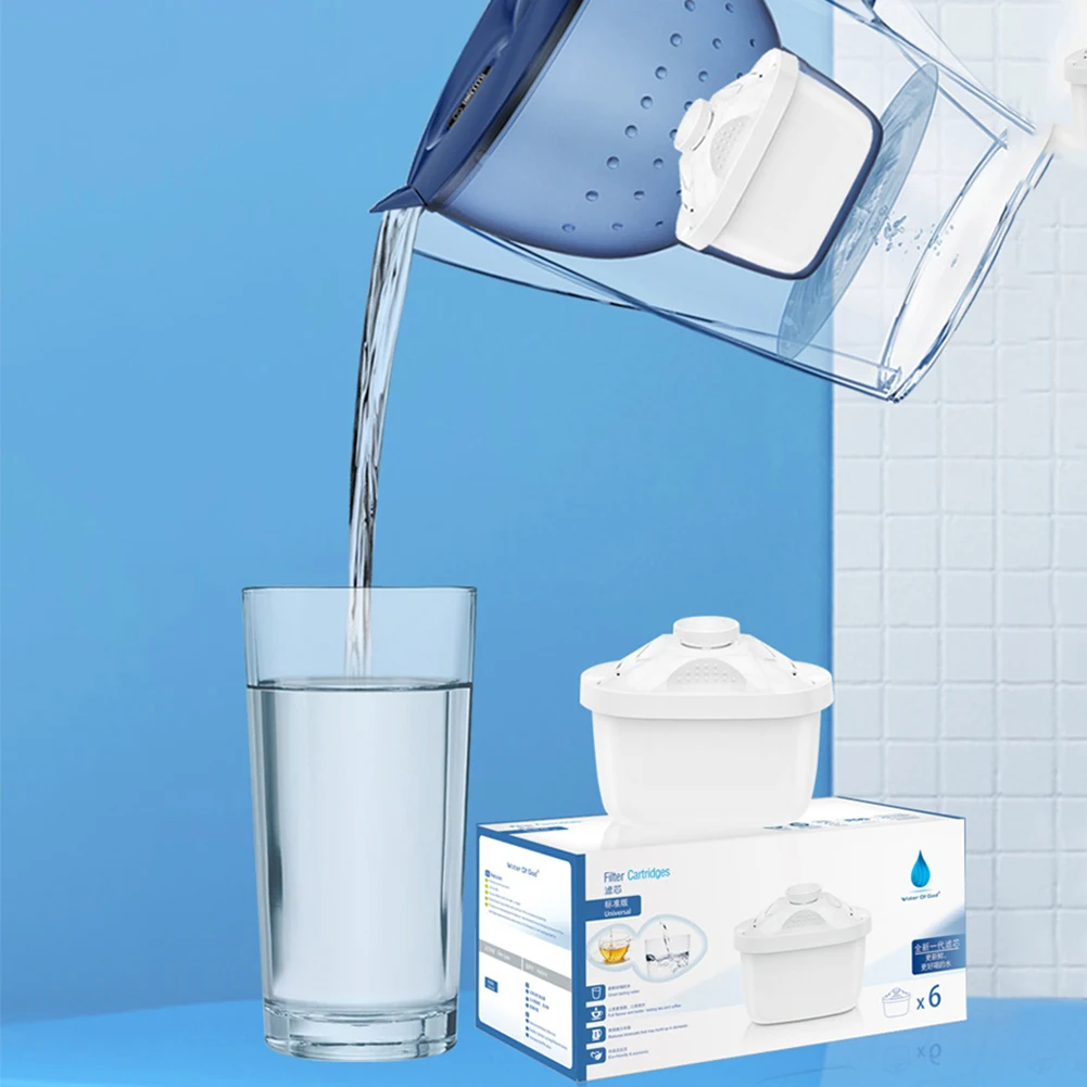Cartucho de filtro de agua para Limescale, purificador de impurezas de cloro, hervidor de agua activado, filtro de agua de carbono, reducción de cloro, reemplazo