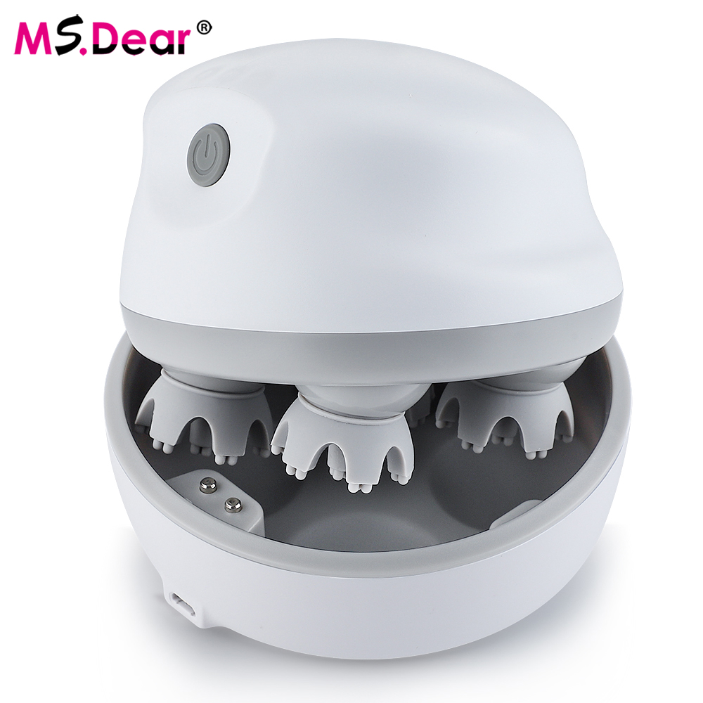 Masajeador eléctrico inalámbrico para la cabeza, masajeador del cuero cabelludo, resistente al agua, para el cuidado de la salud, hombro, cuello, tejido profundo, masaje corporal