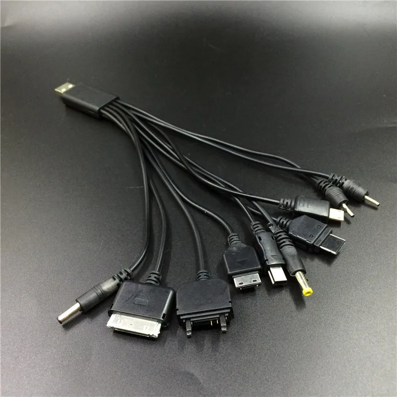 10 in 1 Multifunktions USB Kabel Ladegerät USB Adapter Daten Draht für Telefon Laptop PC Kabel Daten Transfer Kabel Universal-