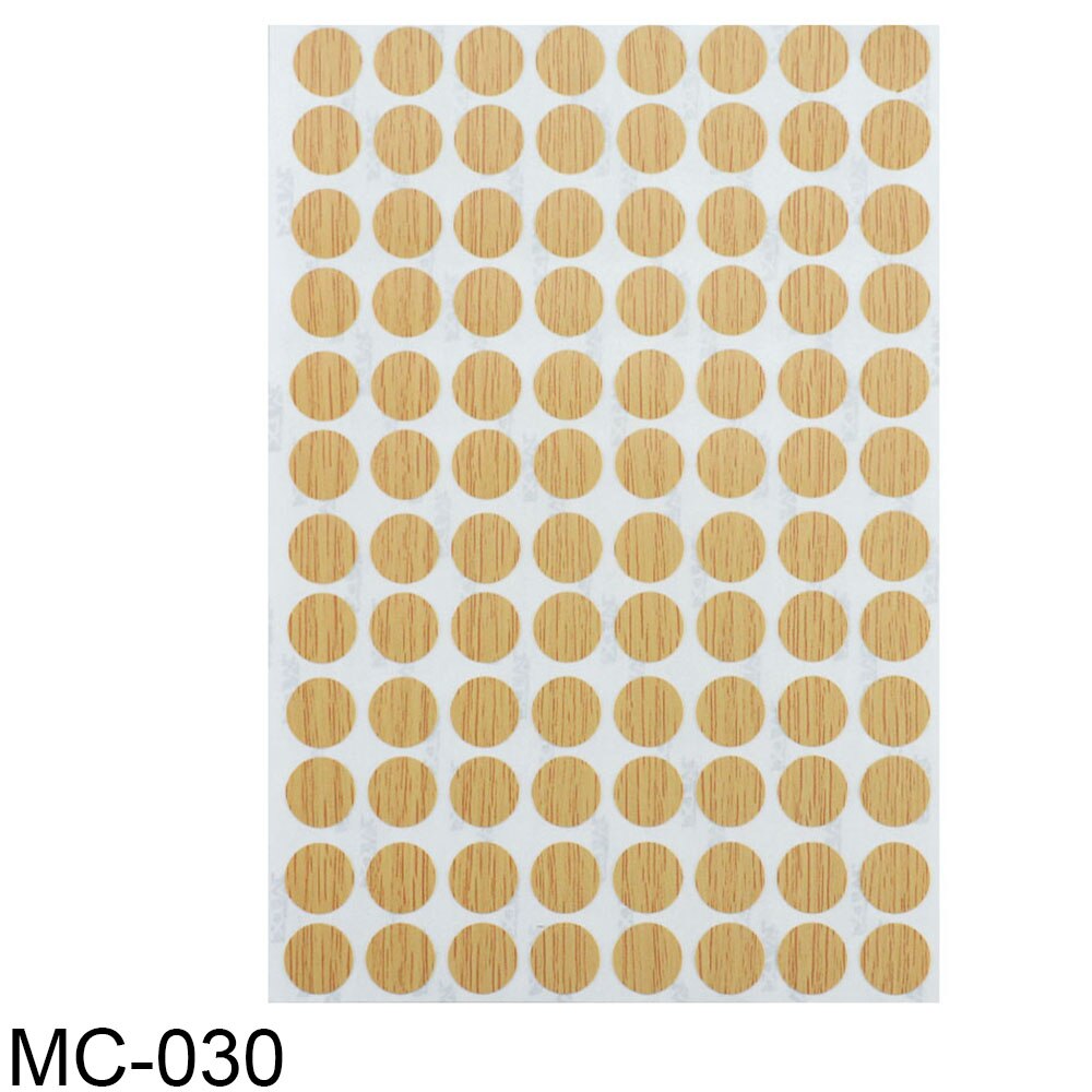 96Pcs/Sheet Pvc 15Mm Zelfklevende Decoratieve Films Meubels Schroef Cover Caps Stickers Hout Ambacht Bureau Kast ornament: MC-030