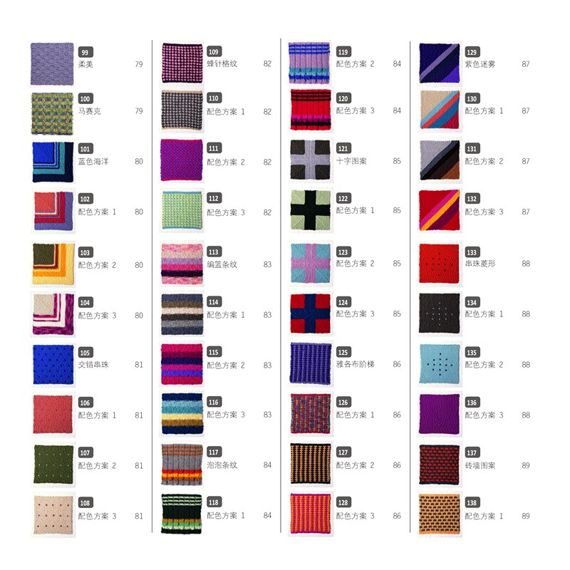 200 Knitted Blocks for Blankets, Throws and Afghans / Chinese Knitting pattern book beginners self learners