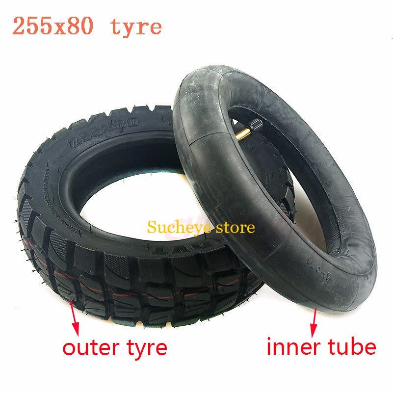 For Speedual Grace 10 Zero 10X Kugoo M4 Pro Tire 10x3 Inch Off-road Inner Outer Tire 255x80 Tire Electric Scooter 80/65-6