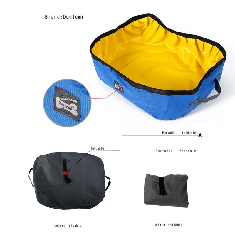 Caja de arena para gatos, bandeja para arena para gatos, para exteriores, plegable, portátil, para interiores, bolsa de arena para gatos, inodoro de entrenamiento para gatos
