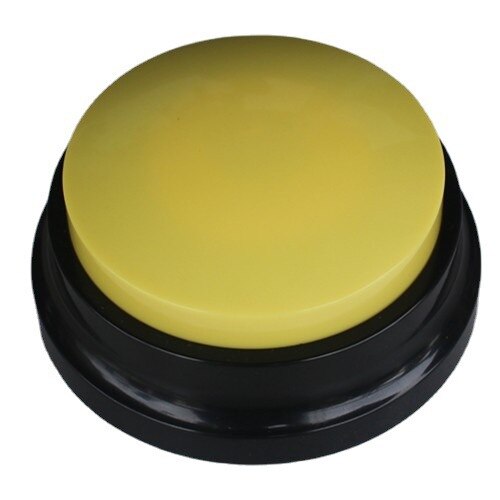 Connerie buzzer buzzer jeu ring for sex boutons de conversation Fabricant de boutons sonores pour chiens, machine à sandwichs pour enfants, bouilloire, jouet, café, événement, fête, fournitures festives, maison, jardin: Recording yellow