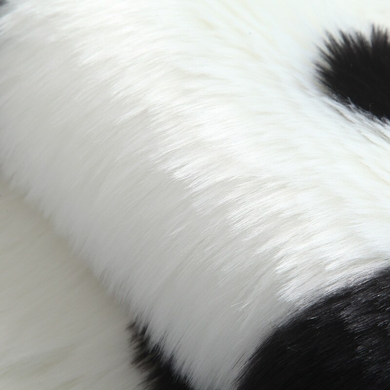 Fuskepels teppe langhåret panda koala dyreformede teppematter stue soverom barnerom søtt teppe