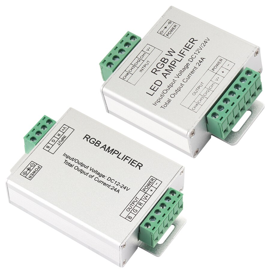 LED RGBW RGB Controller Amplifer Voltage 12V - 24V LED Controller RGBW RGB Maxload Power 144 Applicable Lights 3528 5050 Strip