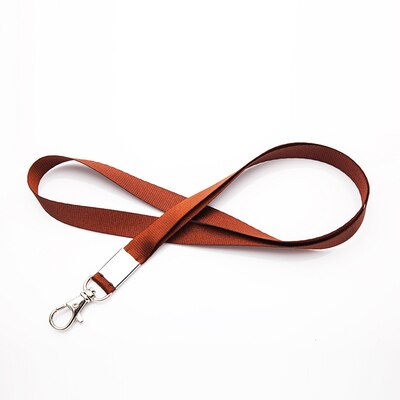 1pcs Lanyards ID Badge Holder ID Card Pass Straps Badge Key Holder Keychain: Dark Coffee