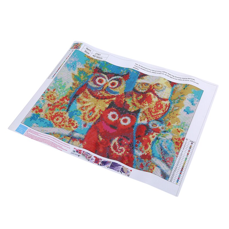 Cross Stitch Embroidery Kits Owl Animal Cotton Thread Painting DIY Needlework 5d Cross Stitch colorful Painted Collection