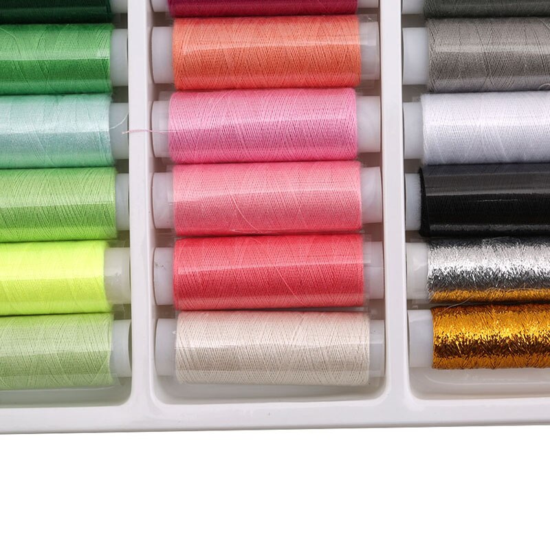 39 Rools Spoons Sewing Box Set Sewing Machine Line with Thick Line Hand Stitching Household Sewing Thread Package Mail Wiring