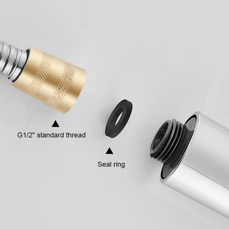 Tubo flessibile per doccia con filettatura universale in acciaio inossidabile 1.5/2/3 metri tubi idraulici per scaldabagno per bagno tubo flessibile per doccia