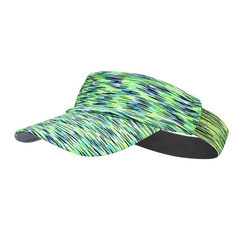 Quick dry cap tomme topp hatter sommer solkrem utendørs sports lue anti uv visir cap menn kvinner for utendørs camping fotturer fiske: Fruktgrønn