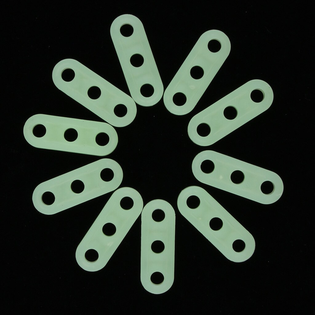 10Pc Glow In Dark Kunststoff Zelt Schloss Seil Verschluss Teller Abspann Spanner