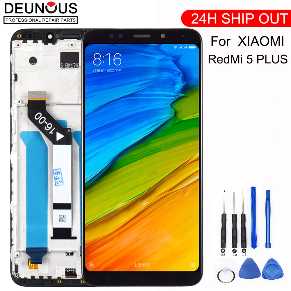 Für Xiaomi Redmi 5 Plus LCD Display Digitizer Frame Touch Screen LCD Original Ersatz Teile