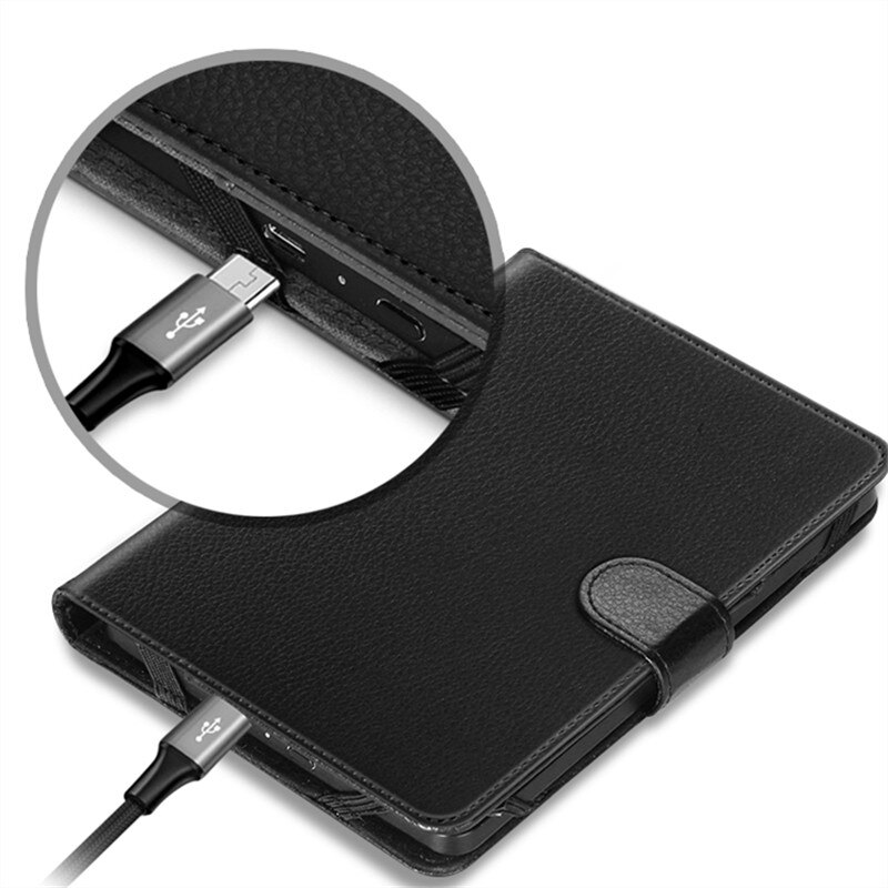 Histers kort omslag til e-bog til energy sistem ereader pro 4/ skærmlys hd/pro  hd 6 tommer læser magnetisk etui funda capa
