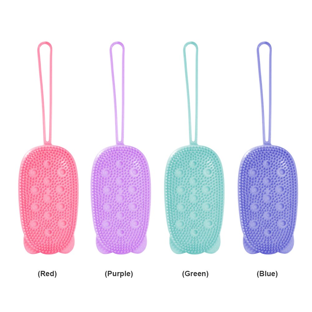 Siliconen Douche Borstel Schrobben Snelle Schuimende Zachte Baby Siliconen Shampoo Borstel Schoon Hoofd Body Massage Borstel Baby Douche Borstel