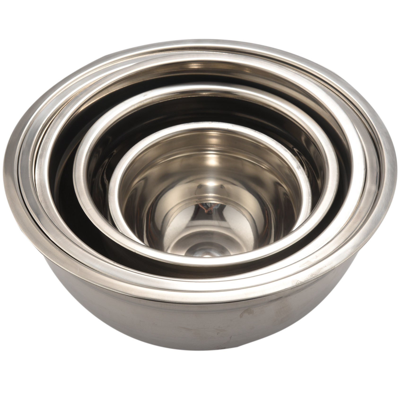 BSEVB-Stainless Steel Mixing Bowl (Set Of 5) Fruit Salad Bowl Storage Bowl Set Kitchen Salad Bowl